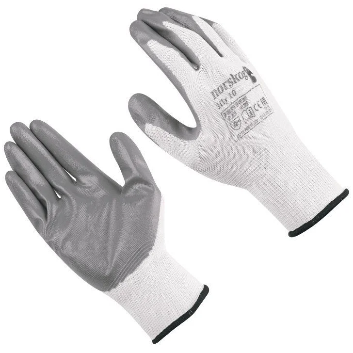 Φωτογραφία προϊόντος: Γάντια Nιτριλίου Norskog Lily grey/white