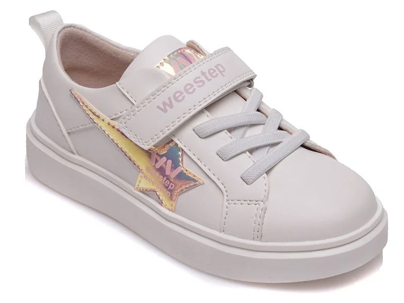 Φωτογραφία προϊόντος: Weestep Sneakers για κορίτσι σε άσπρο χρώμα με αστέρι