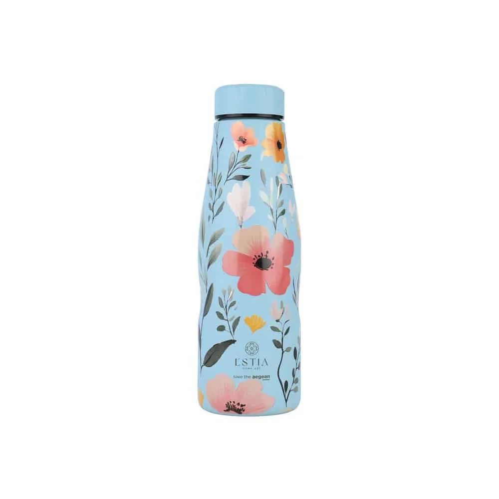 Φωτογραφία προϊόντος: ESTIA HOME ART 01-31541 ΘΕΡΜΟΣ TRAVEL FLASK SAVE THE AEGEAN 500ml SKY GARDEN