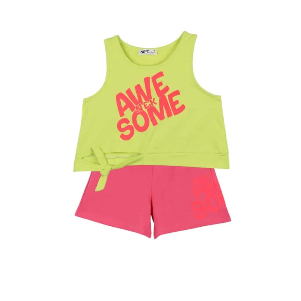 Φωτογραφία προϊόντος: NEK KIDS WEAR 25025 ΠΑΙΔΙΚΟ ΣΕΤ ΓΙΑ ΚΟΡΙΤΣΙ ΛΕΜΟΝΙ ΦΟΥΞΙΑ 2ΤΜ ΑΠΟ 6-16 ΕΤΩΝ