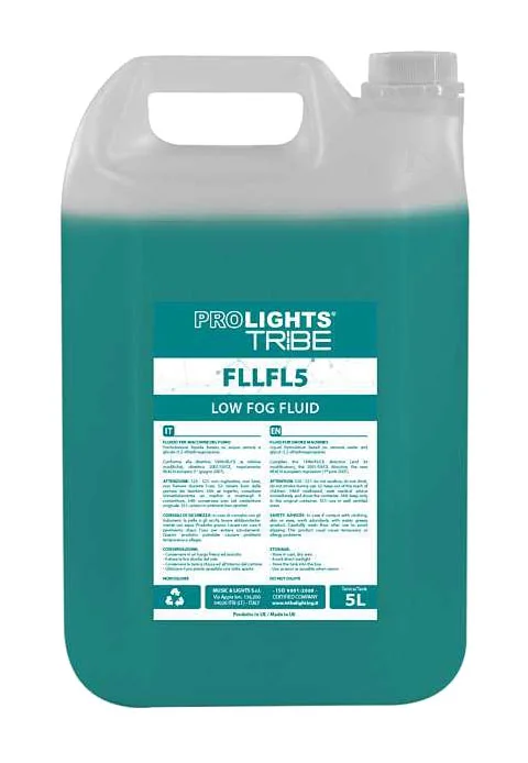 Φωτογραφία προϊόντος: Pro Lights Tribe FLLF - Υγρό βάσης νερού για μηχανές χαμηλής ομίχλης 5 λίτρα
