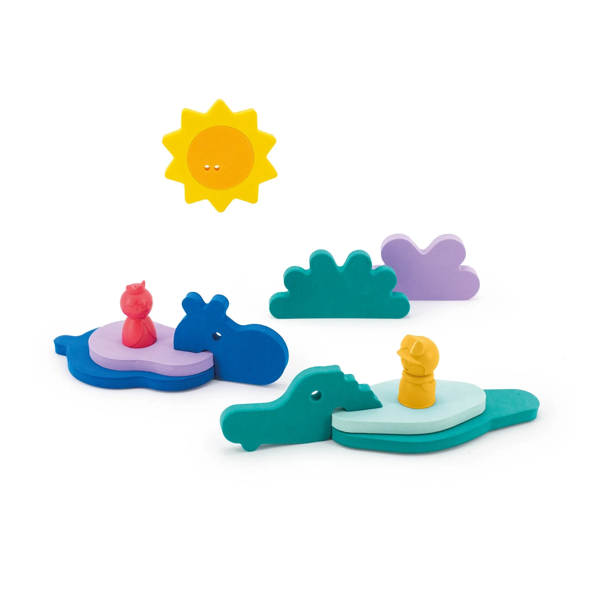 Φωτογραφία προϊόντος: Quut Παιχνίδι μπάνιου Puzzle Friends Ζούγκλα
