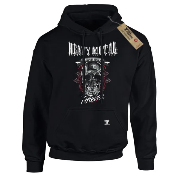 Φωτογραφία προϊόντος: Hoodie φούτερ με κουκούλα Heavy Metal Forever Takeposition Σε Μαύρο, 907-7779