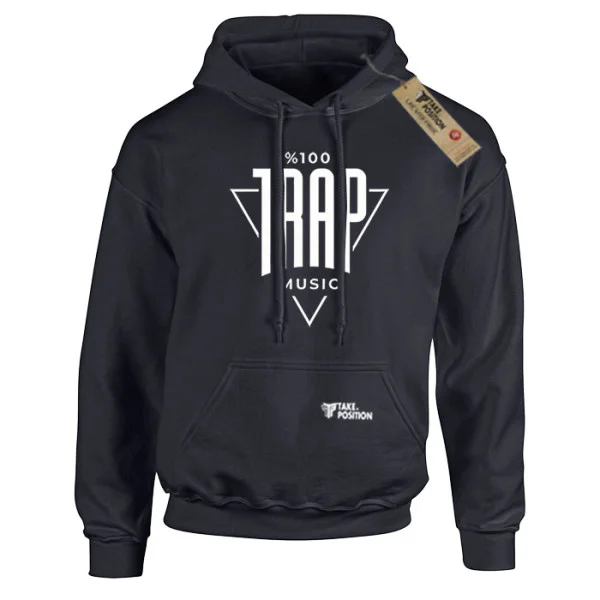 Φωτογραφία προϊόντος: Hoodie φούτερ με κουκούλα Takeposition H-cool 100% Trap Music Σε Μαύρο, 907-7742-02