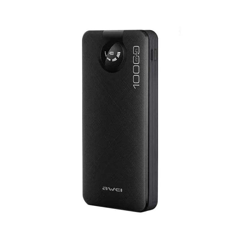 Φωτογραφία προϊόντος: Powerbank - P133K - 10.000mah - 4in1 - AWEI - 048958 - Black