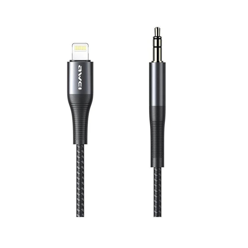 Φωτογραφία προϊόντος: Καλωδιο ήχου - Lightning-Jack 3.5mm - CL-116L - AWEI - 887776