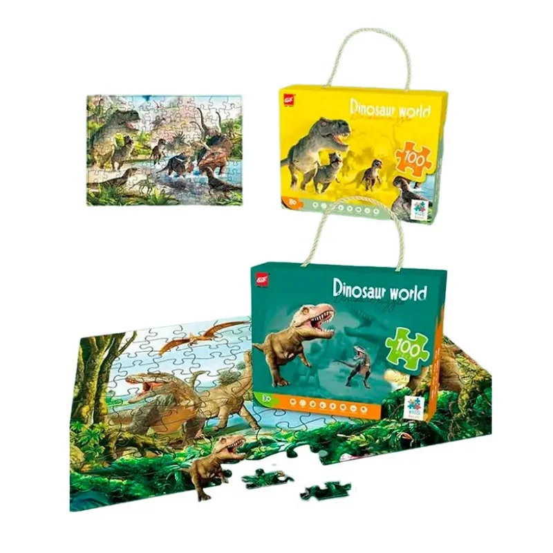 Φωτογραφία προϊόντος: Tradesor Παιδικό puzzle 100 κομματιών - Dinosaur World - 61003 - 917219