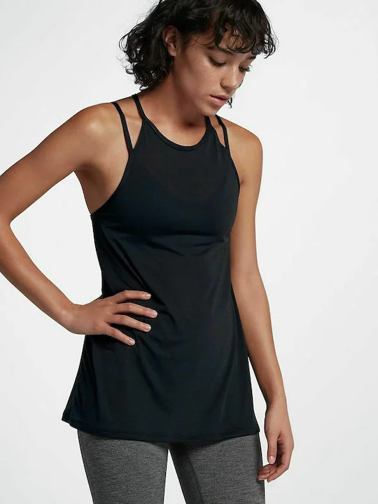 Φωτογραφία προϊόντος: Nike Dry Training Tank Γυναικεία Αμάνικη Αθλητική Μπλούζα889077-010 ΜΑΥΡΟ