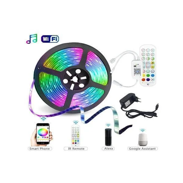 Φωτογραφία προϊόντος: OEM Smart Ταινία LED RGB με εφαρμογή και τηλεχειρισμό 5 Μέτρα rixme 5050 RZ-137