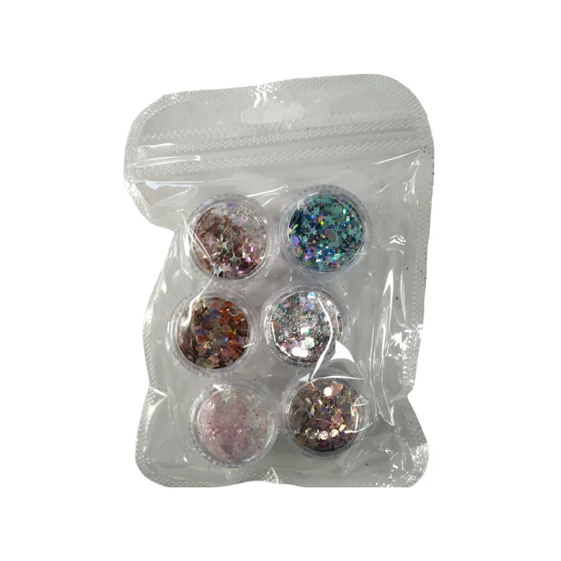 Φωτογραφία προϊόντος: Tradesor Σετ Glitter νυχιών Nail Art - ND133 - 6pcs - 910563