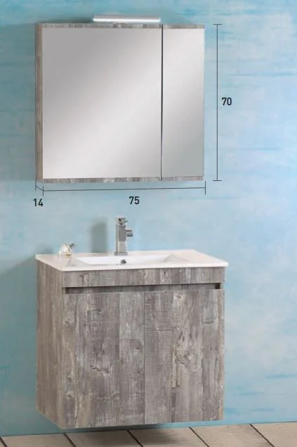 Φωτογραφία προϊόντος: PRO BAGNO Έπιπλο Μπάνιου 959A MATRIX W20 σετ