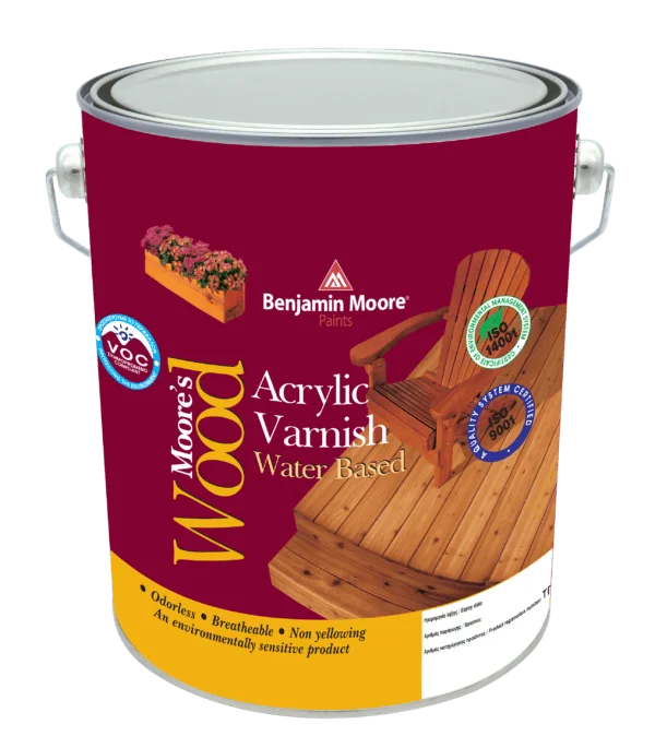 Φωτογραφία προϊόντος: Benjamin Moore Wood 094 Βερνίκι Ξύλων Νερού Σατινέ