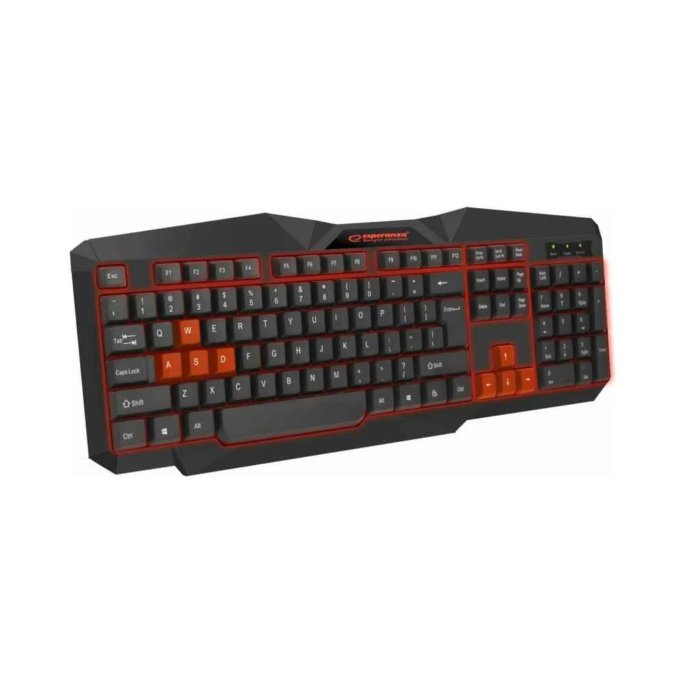 Φωτογραφία προϊόντος: Esperanza Tirions Gaming Πληκτρολόγιο με Φωτιζόμενα πλήκτρα (Αγγλικό US) 459.938454