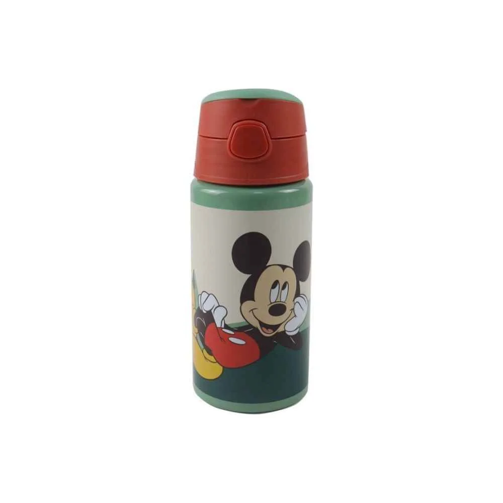 Φωτογραφία προϊόντος: Alouette Gim Flip Παιδικό Παγούρι Mickey Αλουμινίου με Καλαμάκι 500ml 553-15248