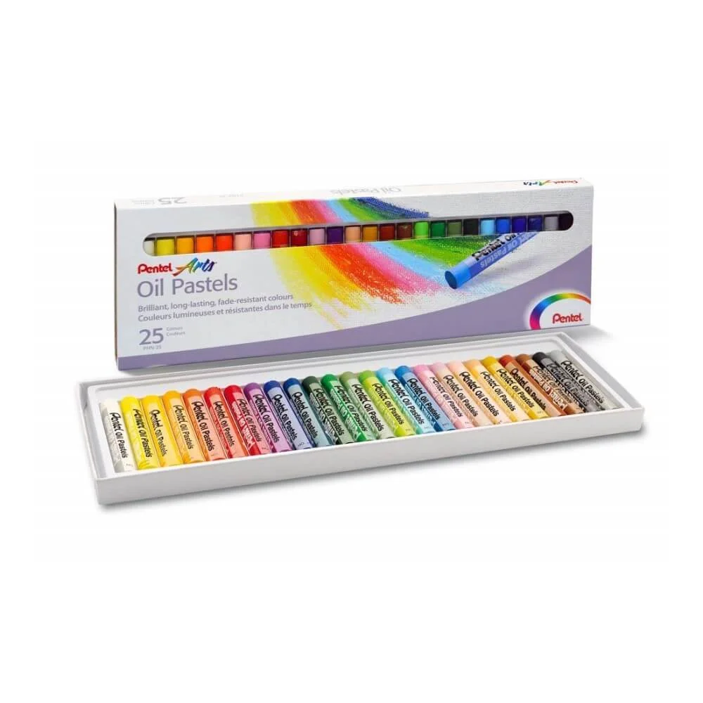Φωτογραφία προϊόντος: Pentel Λαδοπαστέλ Arts Oil Pastels 25 Χρωμάτων PHN25