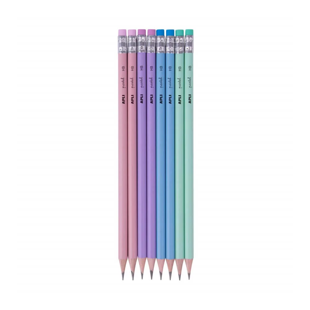 Φωτογραφία προϊόντος: Apli Nordik Pencils Σετ 8 Μολύβια HB με Γόμα AP-18824