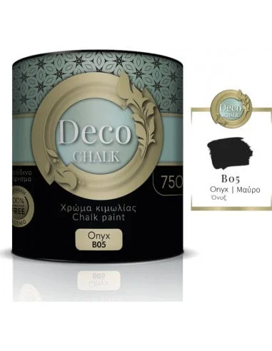 Φωτογραφία προϊόντος: OEM DECO CHALK PAINT B05 ONYX-BLACK 750ml
