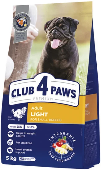 Φωτογραφία προϊόντος: Kormotech Club 4 Paws για ενήλικα μικρόσωμα στειρωμένα σκυλιά με γαλοπούλα 5kg KORMOTECH (2067044)