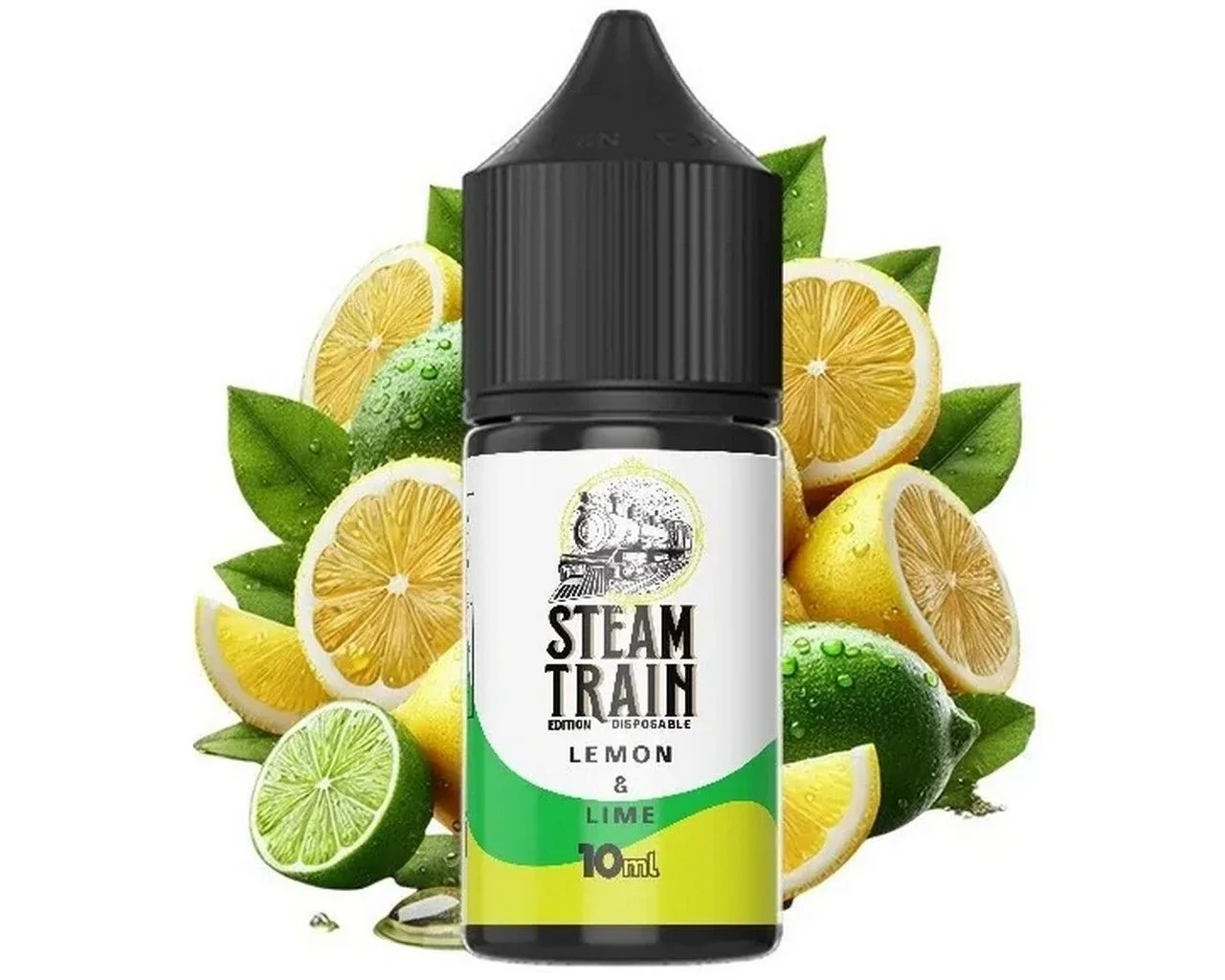 Φωτογραφία προϊόντος: Steam Train Disposable Edition Flavorshot Lemon and Lime 10ml/30ml