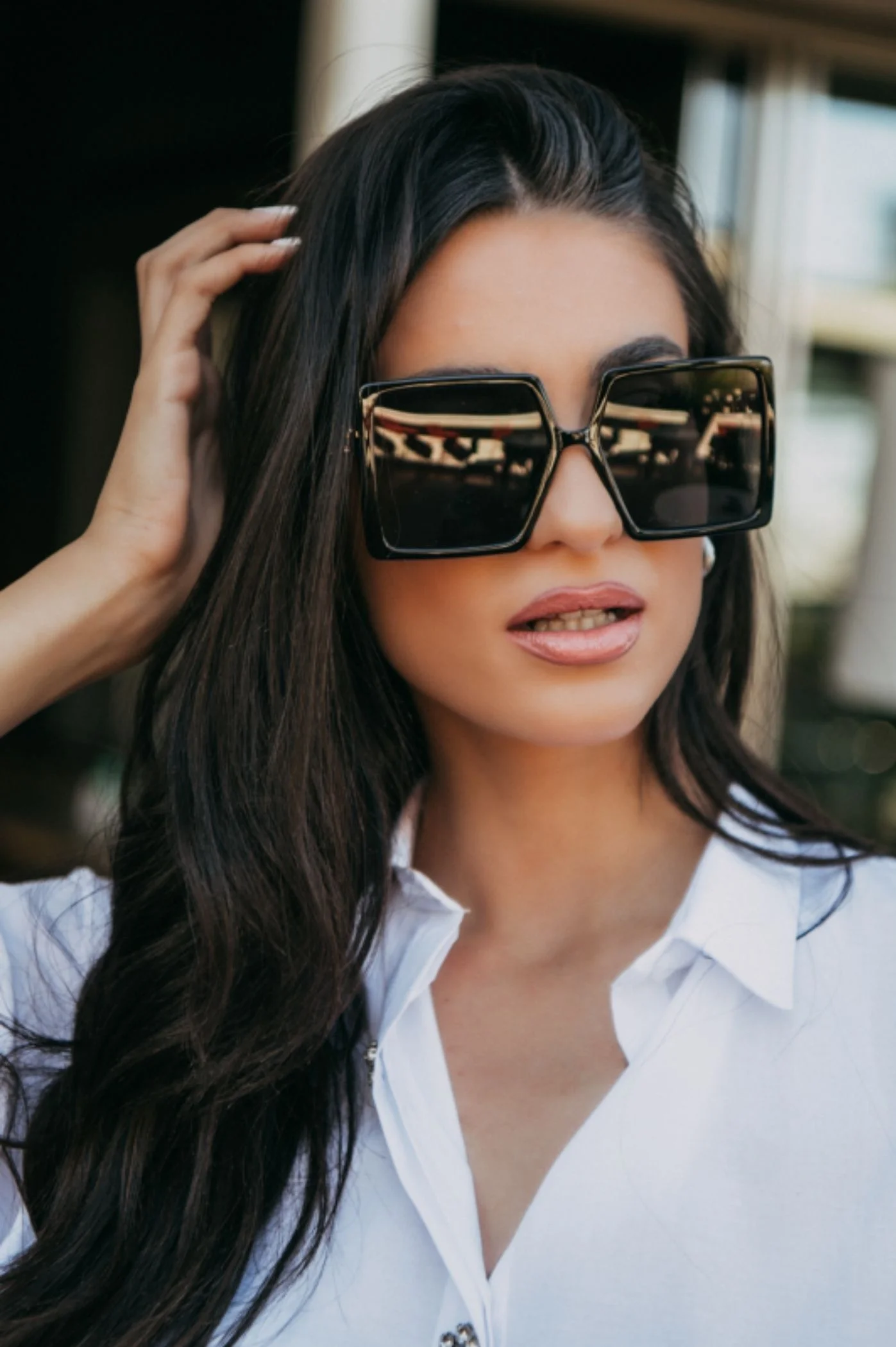 Φωτογραφία προϊόντος: Antithesis Clothing Γυαλιά Ηλίου Ivy Με Τετράγωνο Σκελετό - Mαύρο