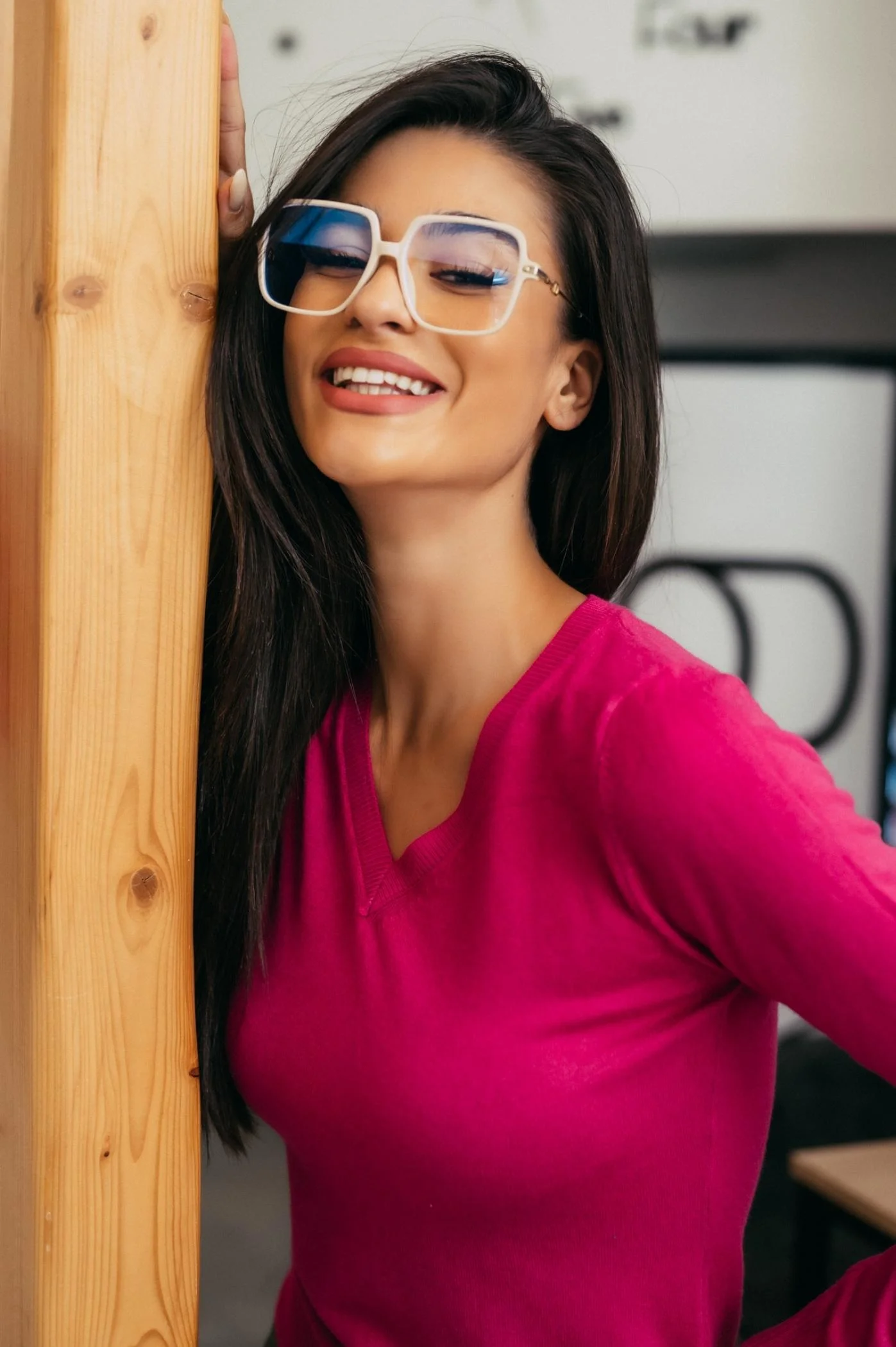 Φωτογραφία προϊόντος: Antithesis Clothing Γυαλιά Blue Light block Με Τετράγωνο Σκελετό - Λευκό