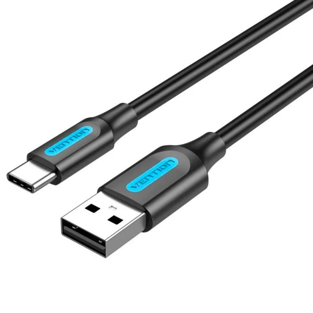 Φωτογραφία προϊόντος: VENTION USB 2.0 A Male to C Male 3A Cable 0.25M Black (COKBC) (VENCOKBC)