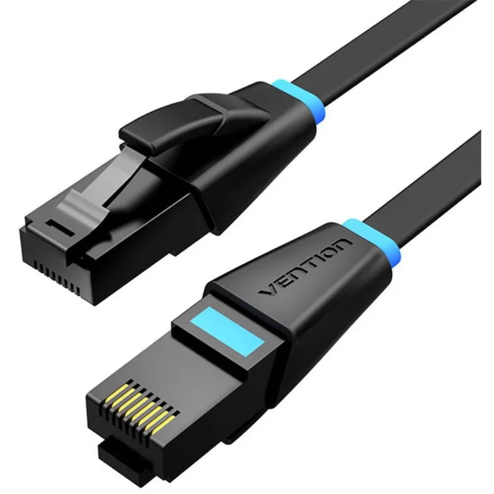 Φωτογραφία προϊόντος: VENTION Flat Cat.6 UTP Patch Cable 1.5M Black (IBJBG) (VENIBJBG)