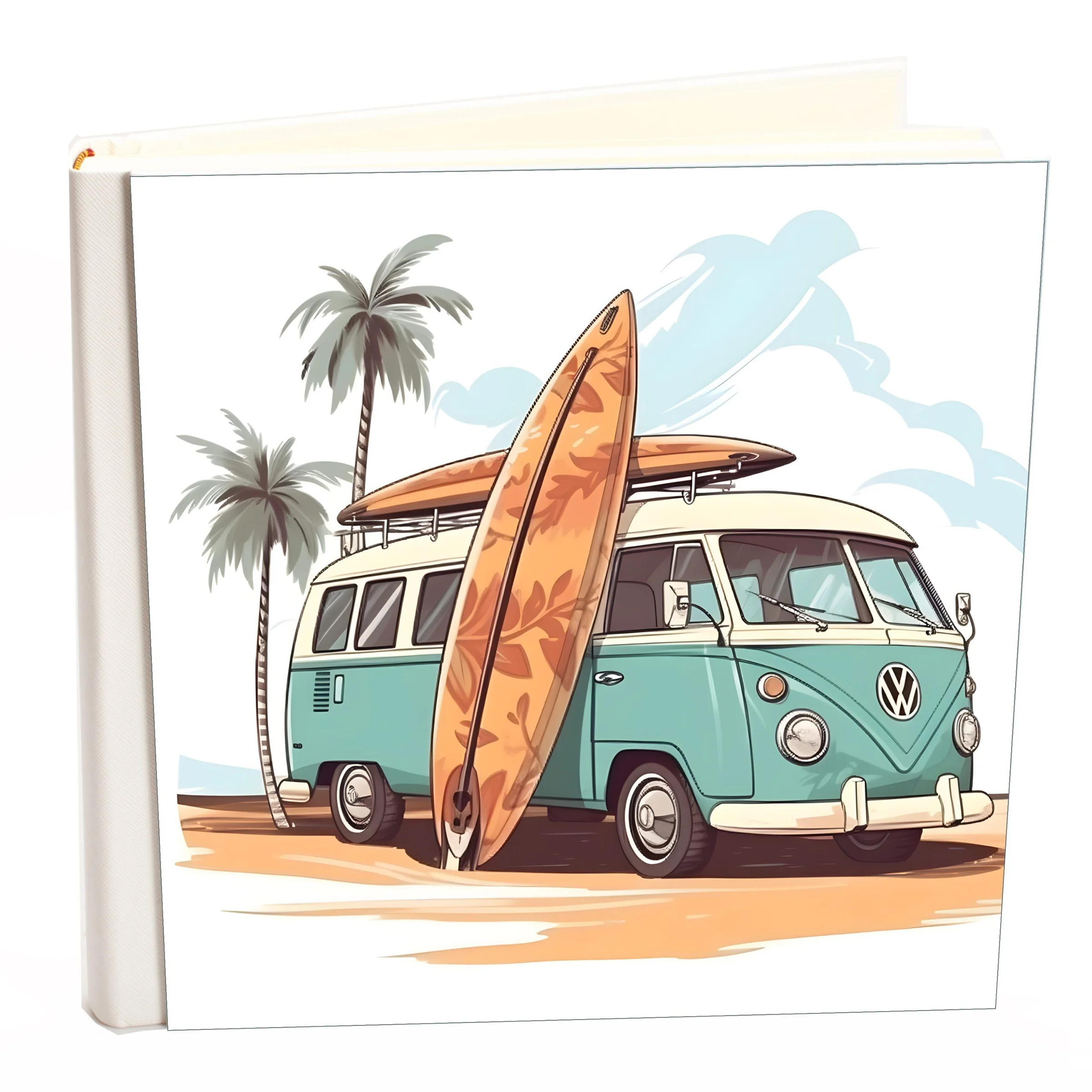 Φωτογραφία προϊόντος: HOPER Άλμπουμ my album VAN CAMPER boho style με ριζόχαρτο 35x35cm και κουτί άλμπουμ