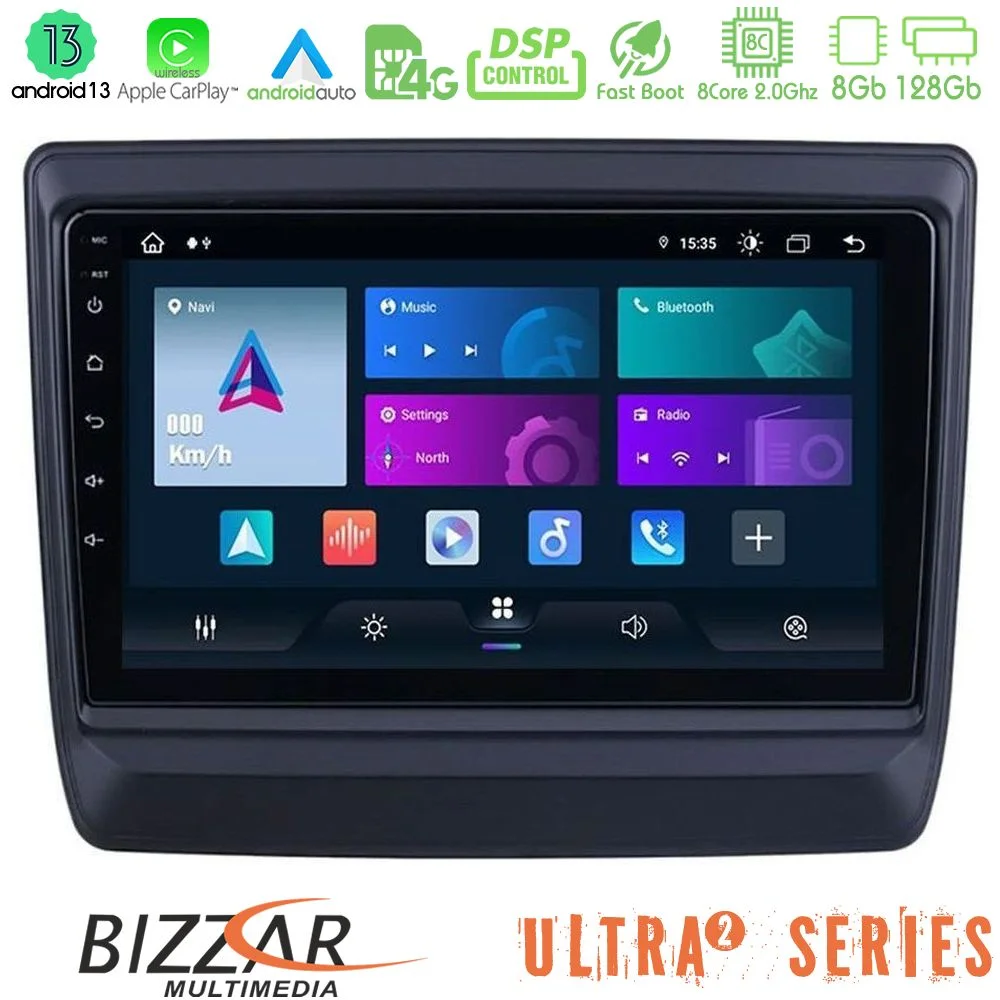 Φωτογραφία προϊόντος: Bizzar Ultra Series Isuzu D-MAX 2020-2023 8core Android13 8+128GB Navigation Multimedia Tablet 9