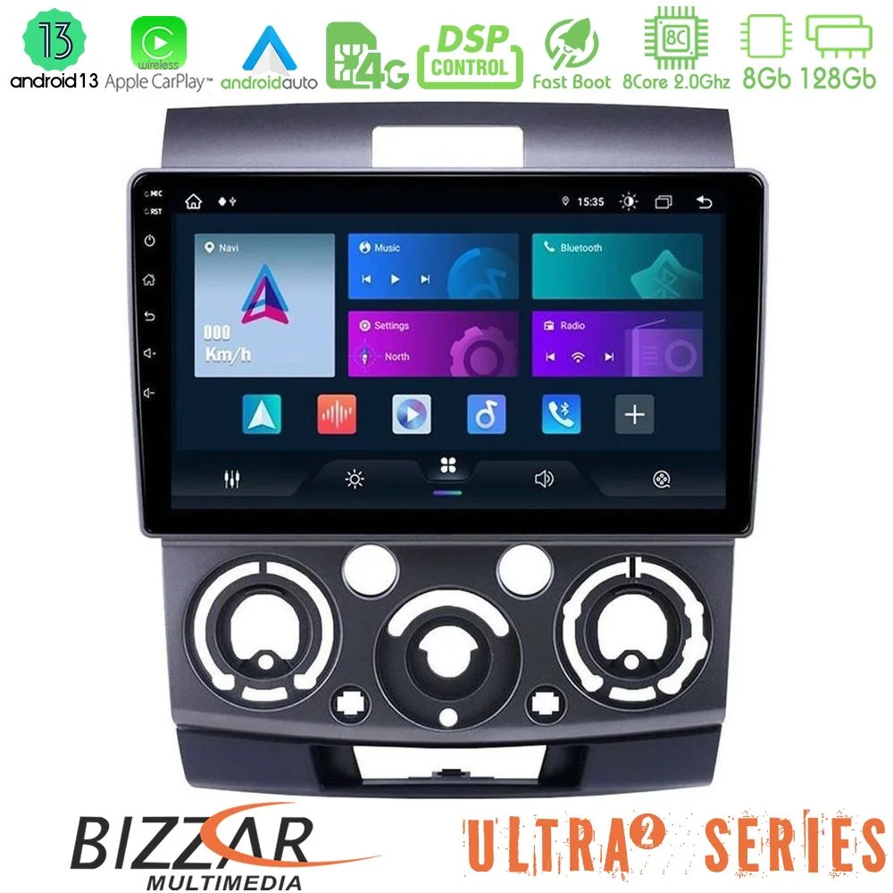Φωτογραφία προϊόντος: Bizzar Ultra Series Ford Ranger/Mazda BT50 8core Android13 8+128GB Navigation Multimedia Tablet 9