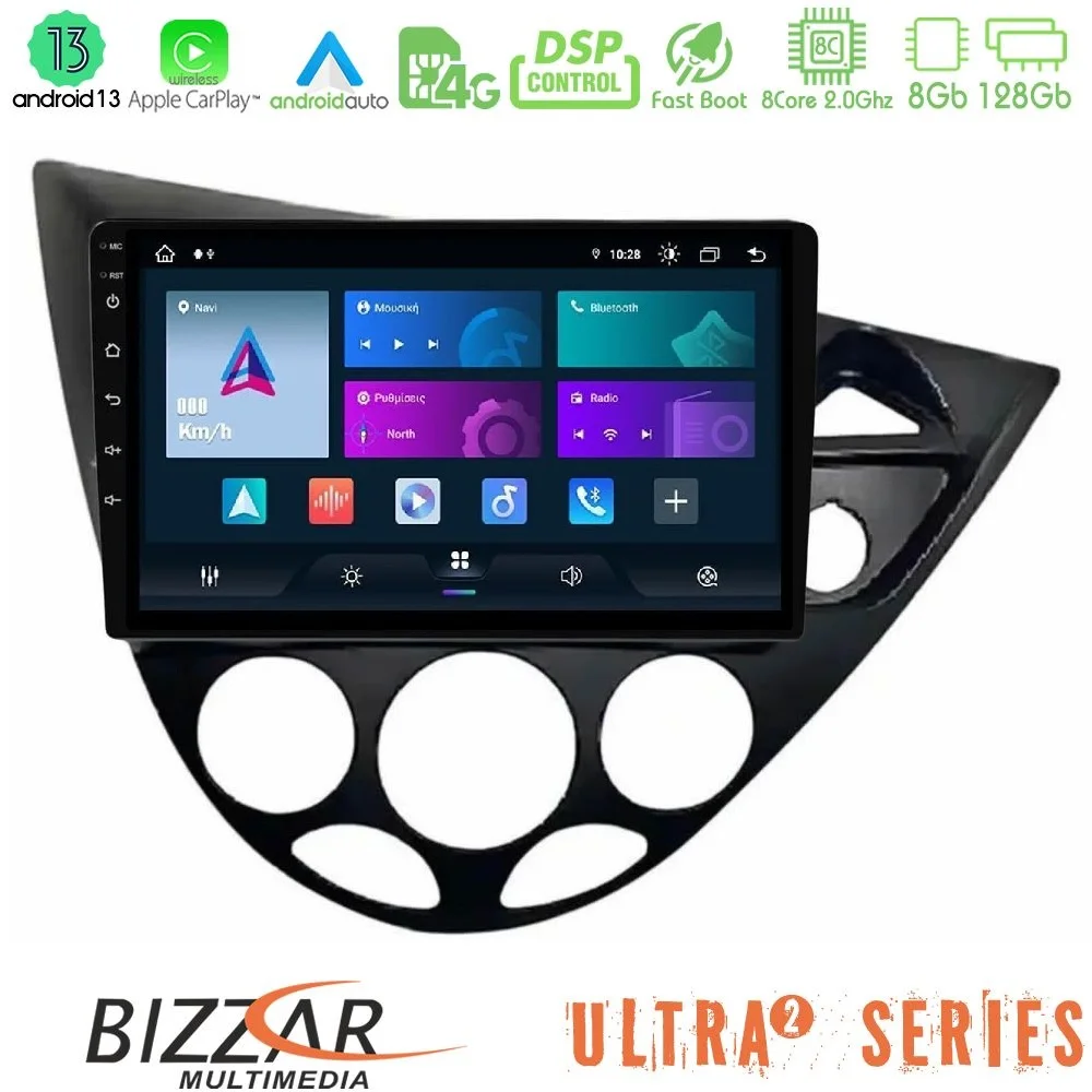 Φωτογραφία προϊόντος: Bizzar Ultra Series Ford Focus 1999-2004 (RHD) 8core Android13 8+128GB Navigation Multimedia Tablet 9