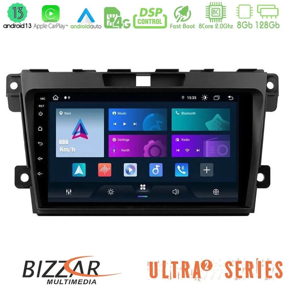 Φωτογραφία προϊόντος: Bizzar Ultra Series Mazda CX-7 2007-2011 8core Android13 8+128GB Navigation Multimedia Tablet 9
