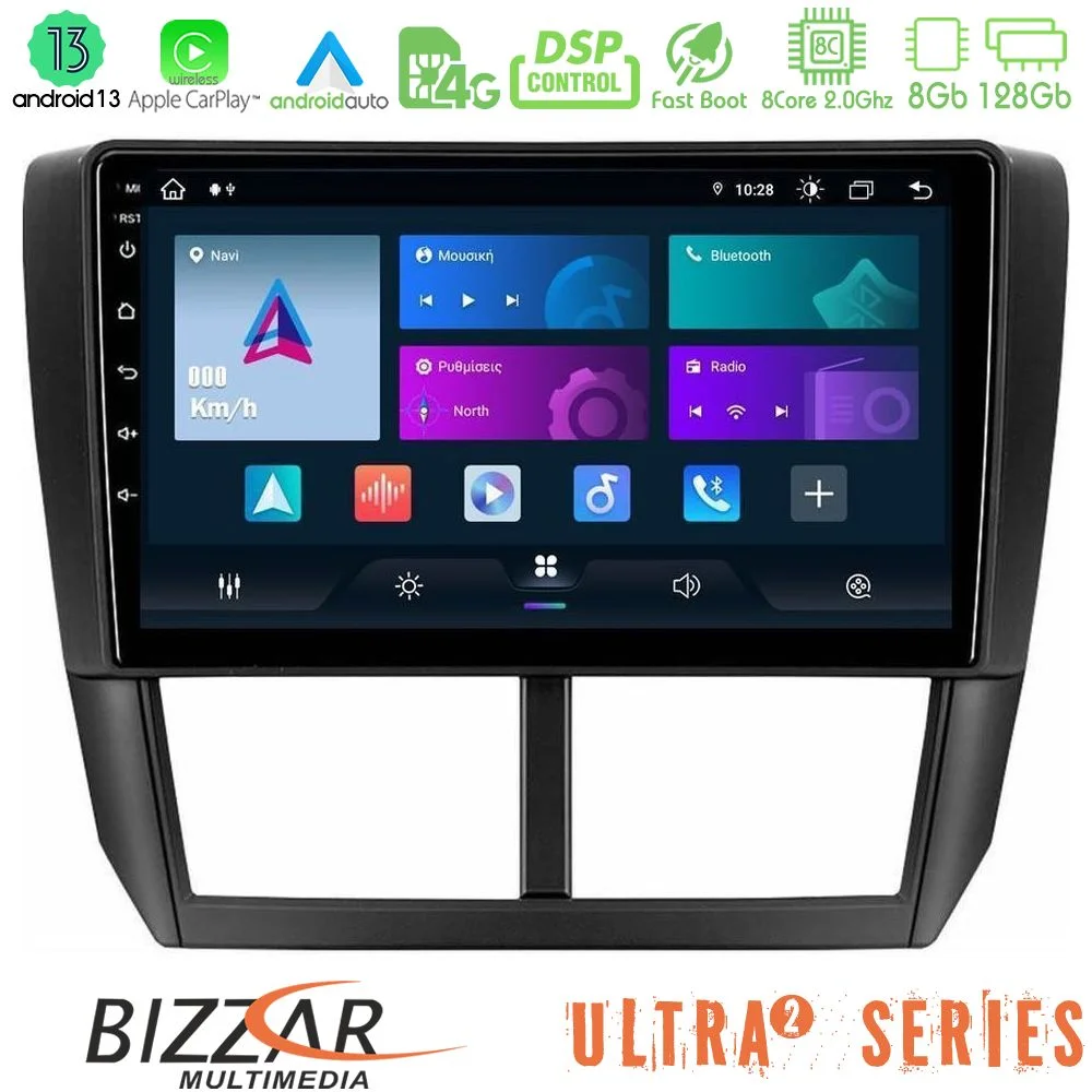 Φωτογραφία προϊόντος: Bizzar Ultra Series Subaru Forester 8core Android13 8+128GB Navigation Multimedia Tablet 9