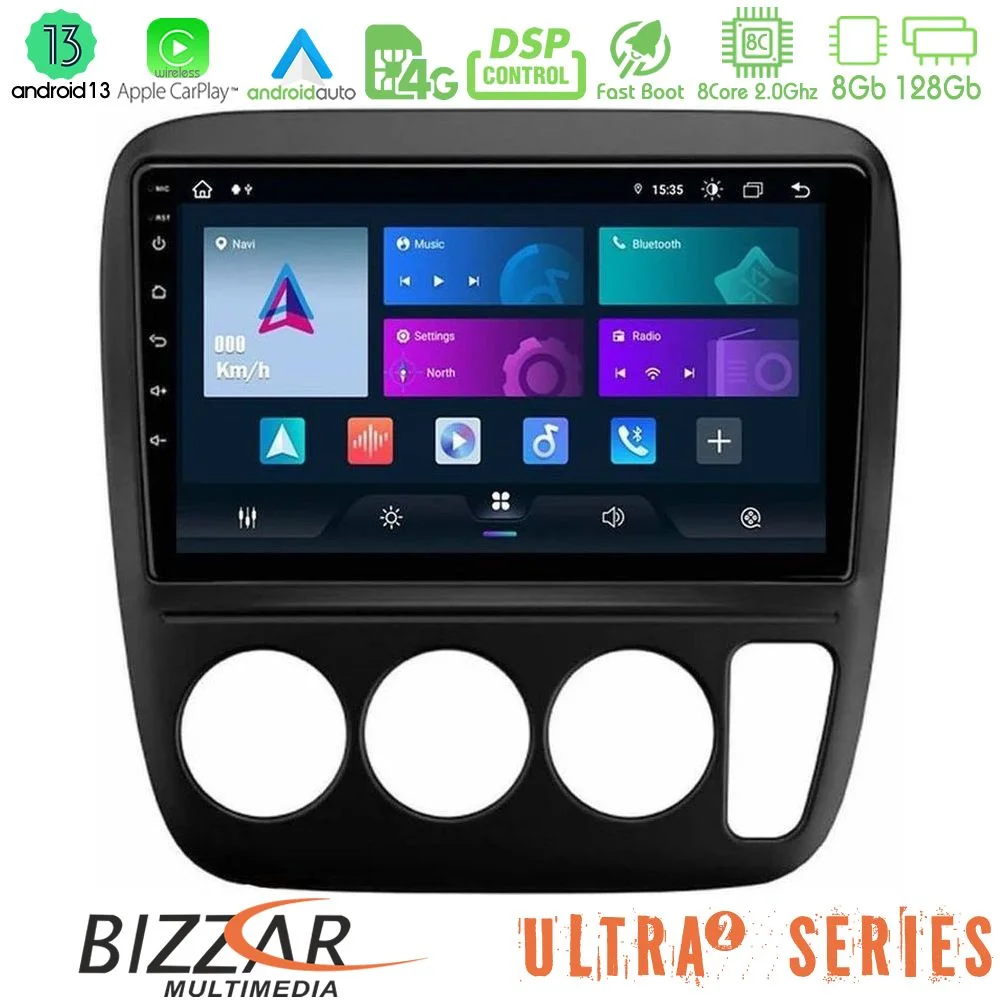 Φωτογραφία προϊόντος: Bizzar Ultra Series Honda CRV 1997-2001 8core Android13 8+128GB Navigation Multimedia Tablet 9