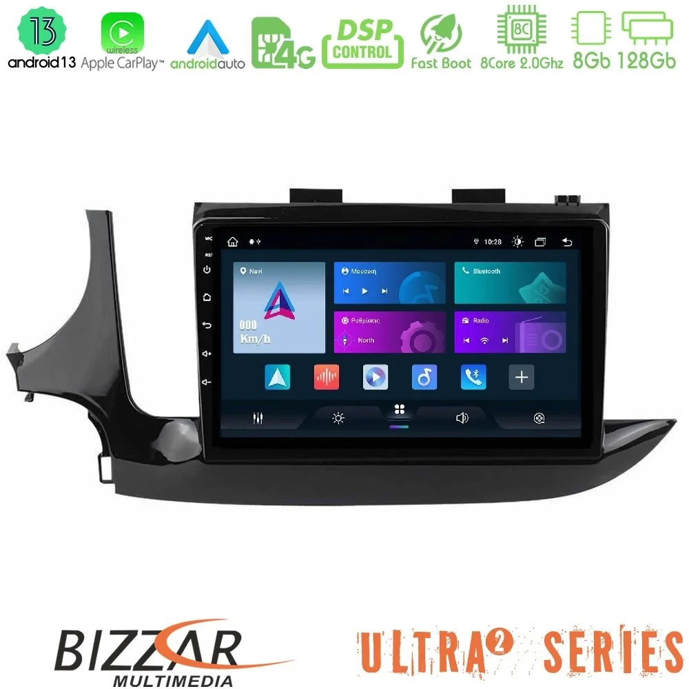 Φωτογραφία προϊόντος: Bizzar Ultra Series Opel Mokka 2016-2020 8core Android13 8+128GB Navigation Multimedia Tablet 9