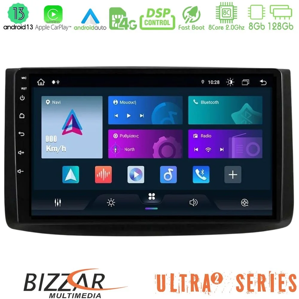 Φωτογραφία προϊόντος: Bizzar Ultra Series Chevrolet Aveo 2006-2010 8core Android13 8+128GB Navigation Multimedia Tablet 9