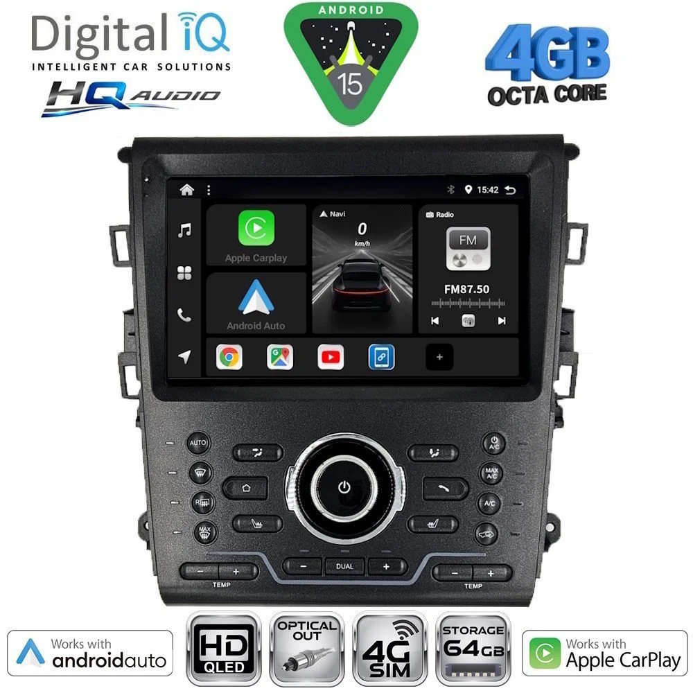 Φωτογραφία προϊόντος: DIGITAL IQ BXK 19164_CPAA CLIMA (9inc) MULTIMEDIA TABLET for FORD MONDEO mod. 2014-2023