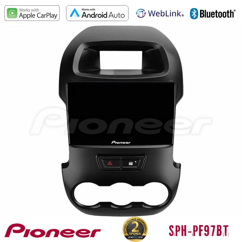 Φωτογραφία προϊόντος: Pioneer SPH-PF97BT Series Ford Ranger 2012-2016 Multimedia Station 9 (Tablet Style) Με Carplay & Android Auto