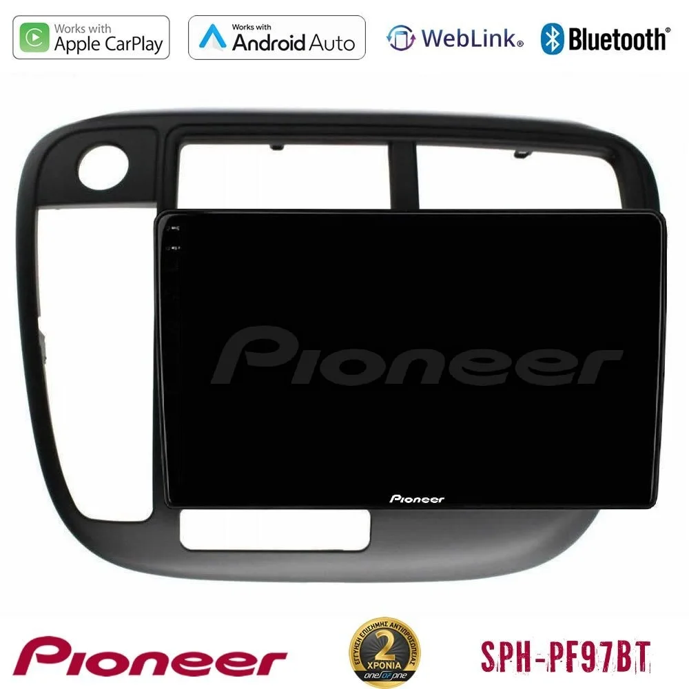 Φωτογραφία προϊόντος: Pioneer SPH-PF97BT Series Honda Civic 1995-2001 Multimedia Station 9 (Tablet Style) Με Carplay & Android Auto