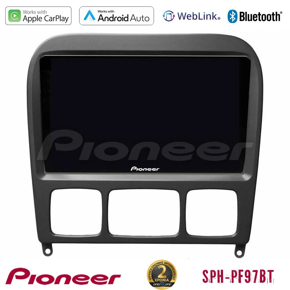 Φωτογραφία προϊόντος: Pioneer SPH-PF97BT Series Mercedes S Class 1999-2004 (W220) Multimedia Station 9 (Tablet Style) Με Carplay & Android Auto
