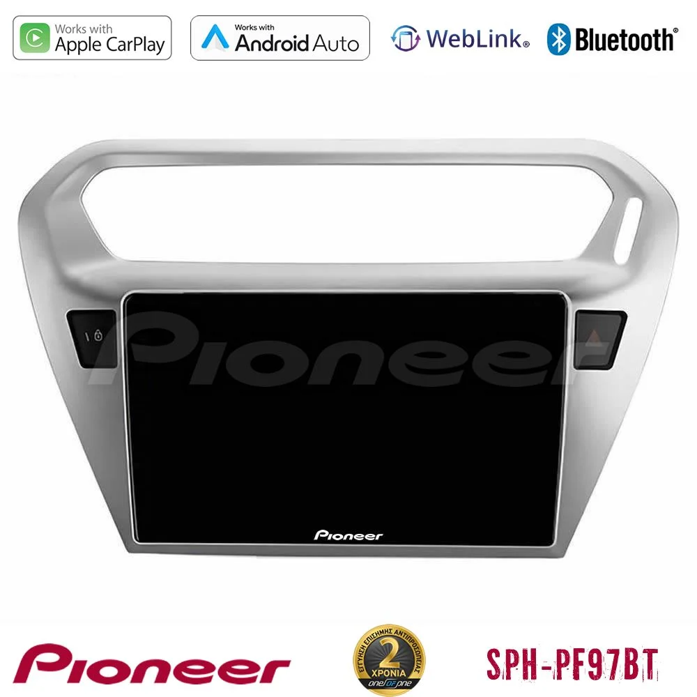 Φωτογραφία προϊόντος: Pioneer SPH-PF97BT Series Citroën C-Elysee / Peugeot 301 Multimedia Station 9 (Tablet Style) Με Carplay & Android Auto