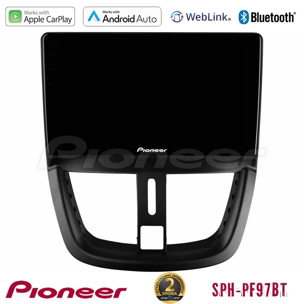 Φωτογραφία προϊόντος: Pioneer SPH-PF97BT Series Peugeot 207 Multimedia Station 9 (Tablet Style) Με Carplay & Android Auto