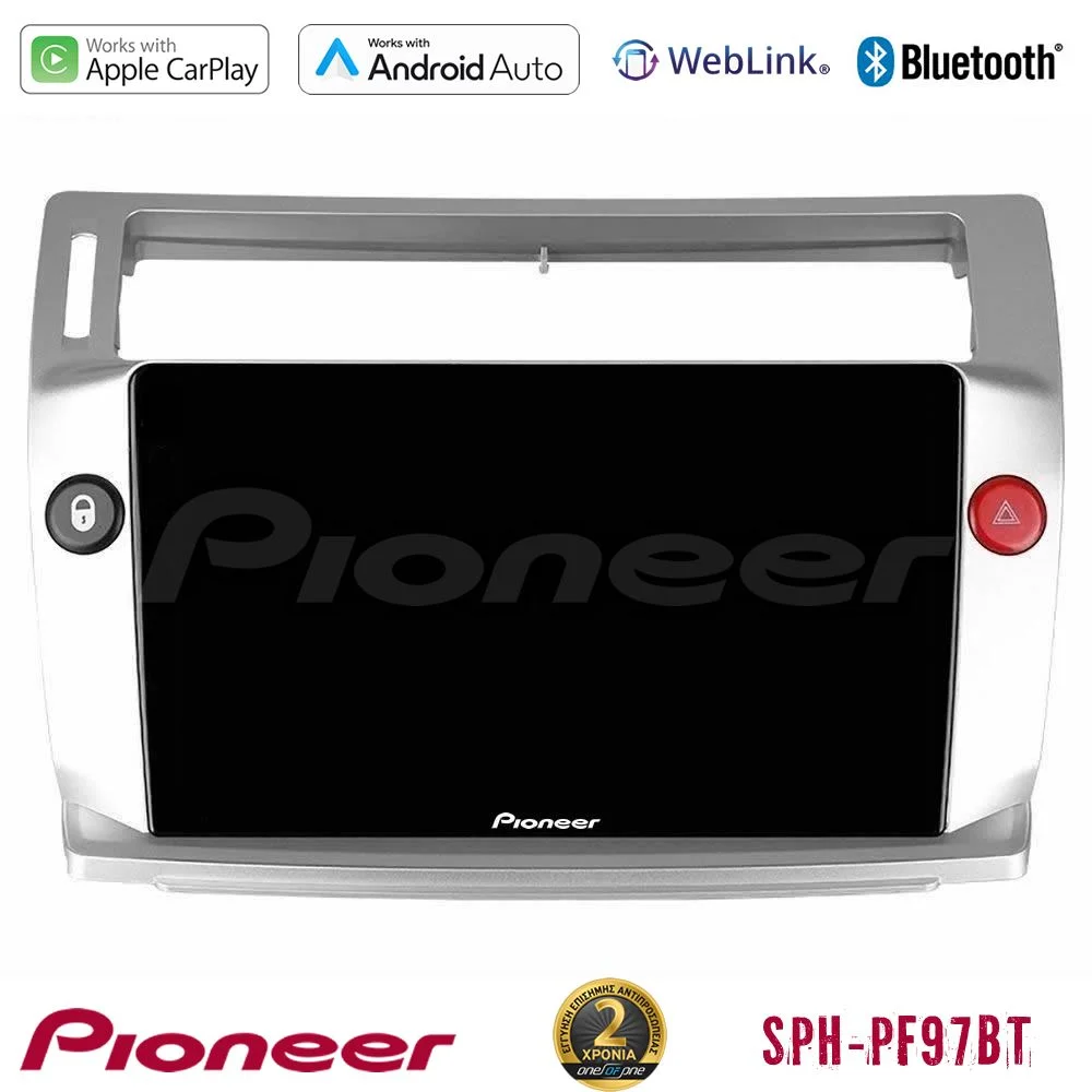 Φωτογραφία προϊόντος: Pioneer SPH-PF97BT Series Citroen C4 2004-2010 Multimedia Station 9 (Tablet Style) Με Carplay & Android Auto