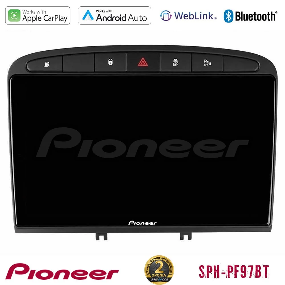 Φωτογραφία προϊόντος: Pioneer SPH-PF97BT Series Peugeot 308/RCZ Multimedia Station 9 (Tablet Style) Με Carplay & Android Auto