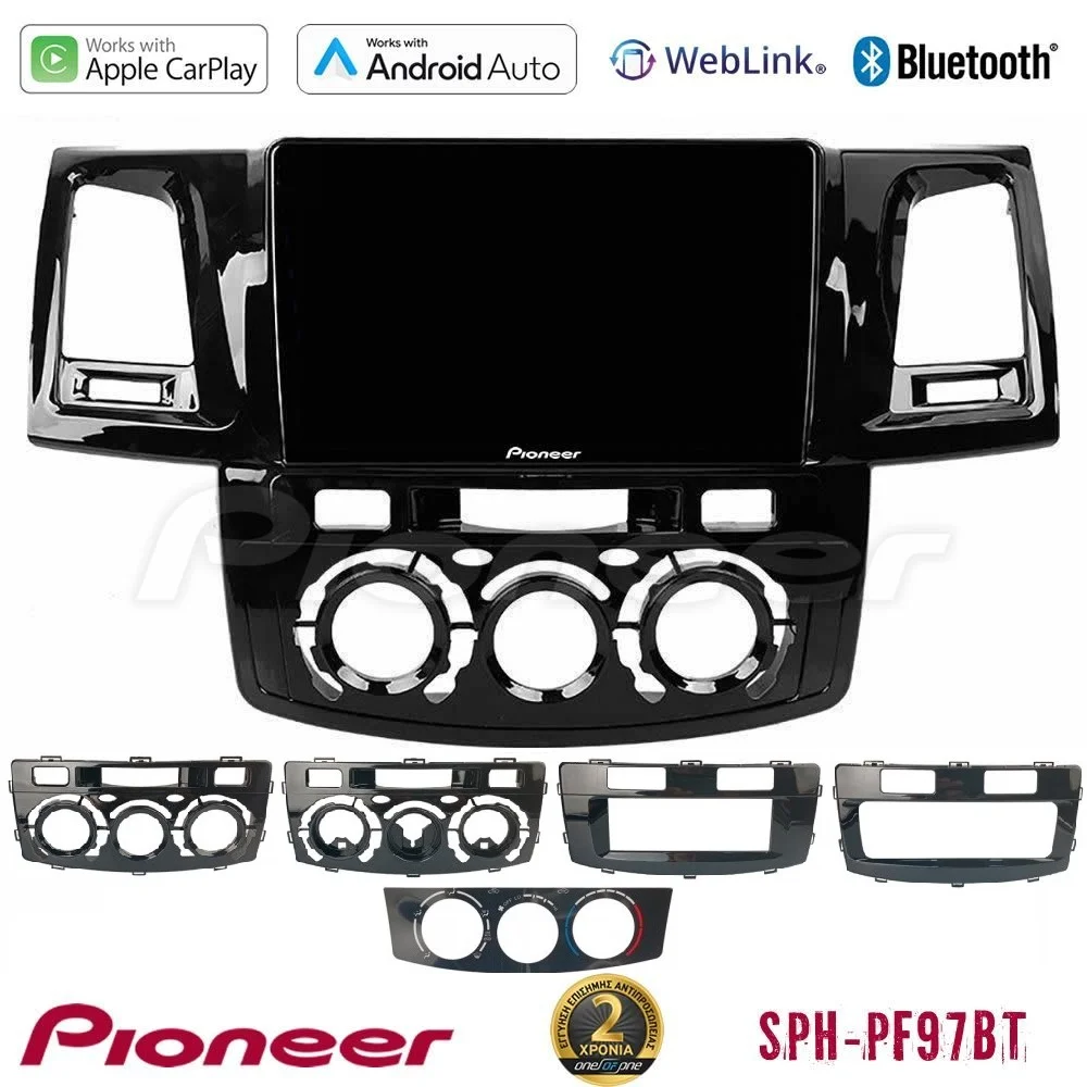 Φωτογραφία προϊόντος: Pioneer SPH-PF97BT Series Toyota Hilux 2007-2016 Multimedia Station 9 (Tablet Style) Με Carplay & Android Auto