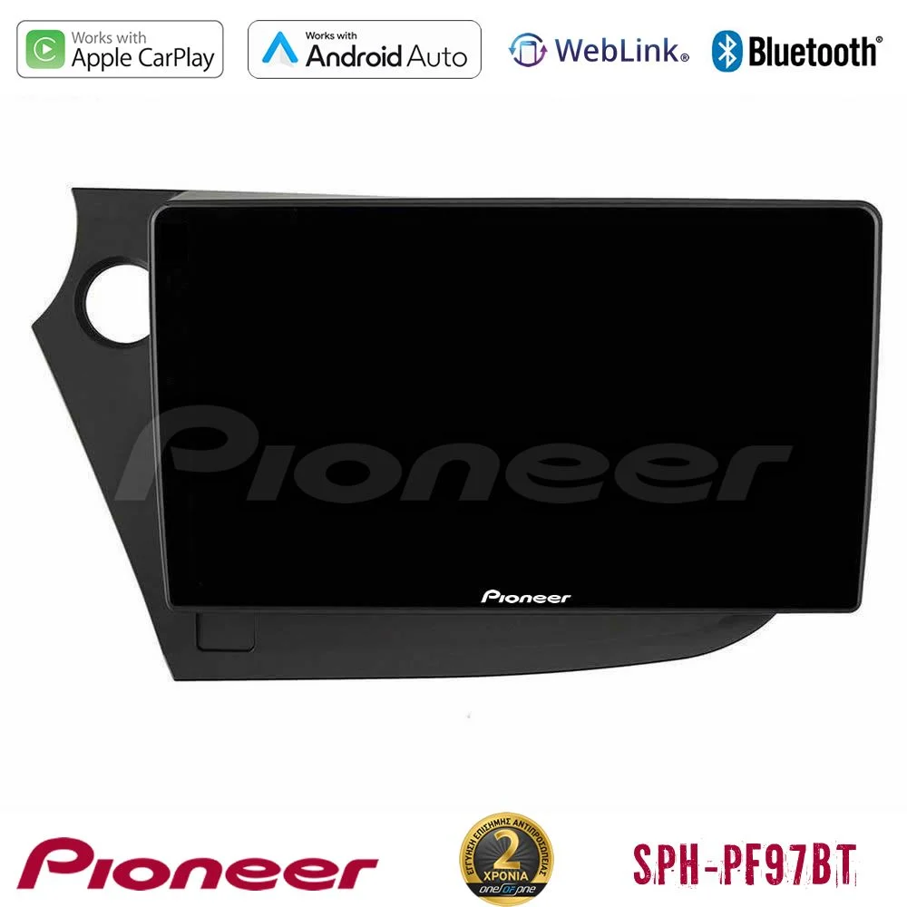 Φωτογραφία προϊόντος: Pioneer SPH-PF97BT Series Honda Insight 2009-2015 Multimedia Station 9 (Tablet Style) Με Carplay & Android Auto