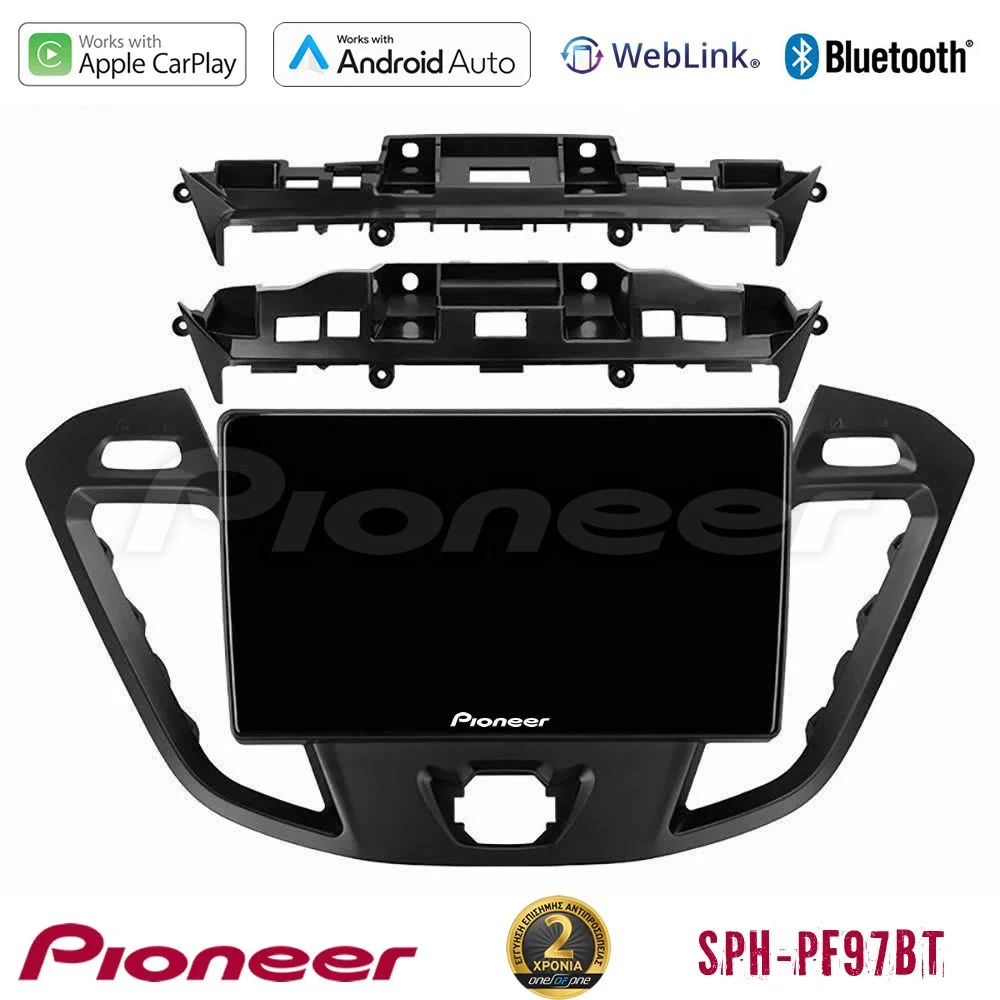 Φωτογραφία προϊόντος: Pioneer SPH-PF97BT Series Ford Transit Custom/Tourneo Custom Multimedia Station 9 (Tablet Style) Με Carplay & Android Auto