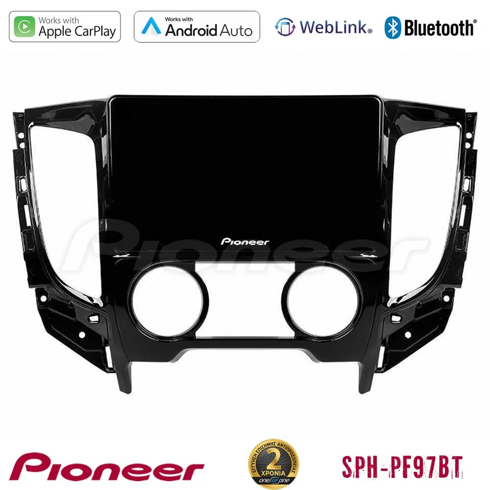 Φωτογραφία προϊόντος: Pioneer SPH-PF97BT Series Mitsubishi L200 2016-> & Fiat Fullback (Manual A/C) Multimedia Station 9 (Tablet Style) Με Carplay & Android Auto