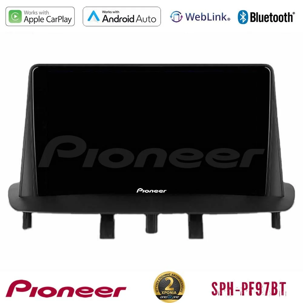 Φωτογραφία προϊόντος: Pioneer SPH-PF97BT Series Renault Megane 3 2009-2015 Multimedia Station 9 (Tablet Style) Με Carplay & Android Auto