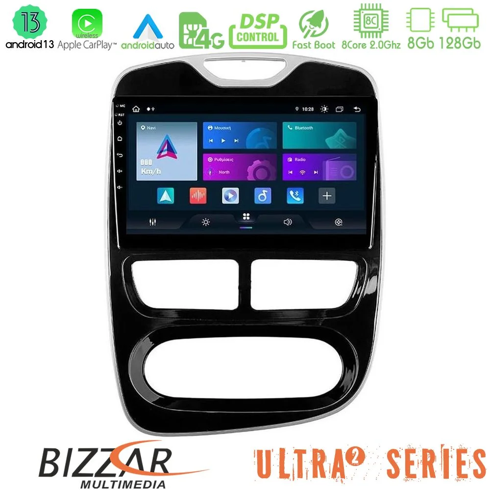 Φωτογραφία προϊόντος: Bizzar Ultra Series Renault Clio 2012-2016 8core Android13 8+128GB Navigation Multimedia Tablet 9
